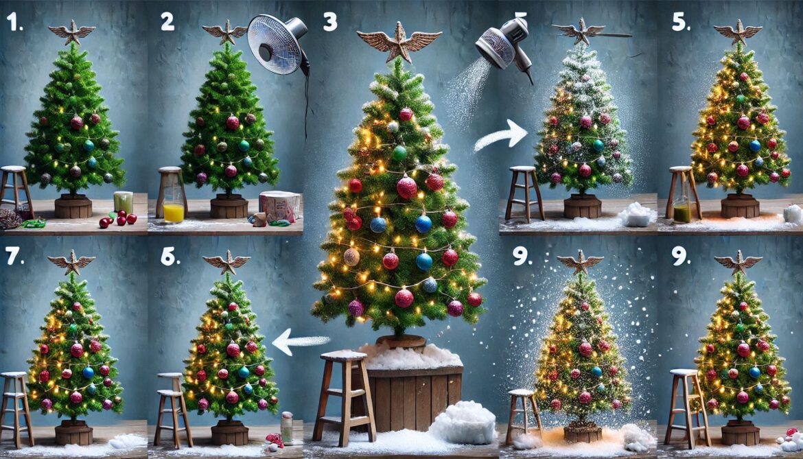 How to Create a Snowing Christmas Tree