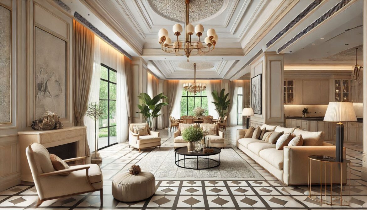 Living Rooms with Beige Tiles: A Timeless Touch