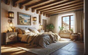 Mediterranean Style Bedroom Exposed Beams Wall Sconce: A Step-by-Step Guide to Creating Your Dream Room